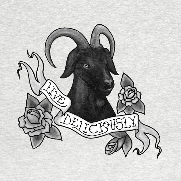 Live Deliciously Black Phillip by voxtopus